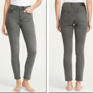 EVERLANE High Rise Slim Straight Ankle Jeans Size 24 Cigarette